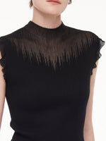 Ruffle Cuff Women Knit Tank Top GOELIA