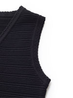 V-Neck Slim Fit Women Knit Vest GOELIA