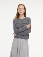 [Preview] 100% Brushed Cashmere Women Cardigan GOELIA