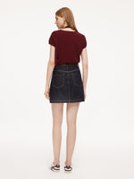 100% Cotton Denim Women A-Line Skirt GOELIA
