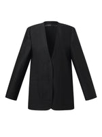 22MM Xiang Yun Silk Unisex Collarless Blazer GOELIA