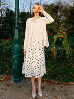 Worsted Wool One Button Women Blazer GOELIA