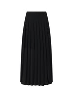 Adjustable Waist Side Slit Women Pleated Skirt GOELIA
