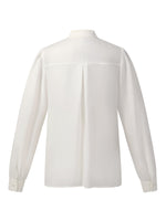 [Preview] Acetate Blend Lace Bow Tie Women Shirt GOELIA