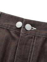 [Preview] Lyocell Blend Denim Women Straight Leg Jeans GOELIA