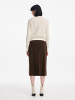 [Preview] Lyocell Wool Blend Cardigan And Skirt Two-Piece Set GOELIA