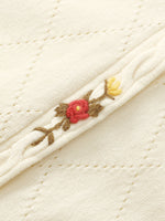 Tencel-Silk Blend Floral Embroidered Women Knit Top GOELIA