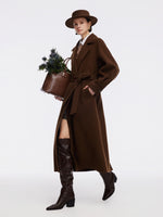 Cashmere Wool Double-Faced Women Wrap Overcoat GOELIA