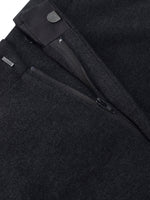 Stretch Adjustable Waist Straight Leg Women Knit Cropped Pants GOELIA