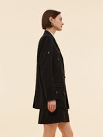 100% Worsted Wool Beaded Women Blazer GOELIA