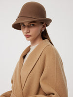 100% Camel Hair Women Wrap Overcoat GOELIA