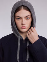 [Preview] 100% Wool Double-Faced Women Hooded Jacket GOELIA