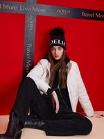 Letter Jacquard Knitted Hat GOELIA