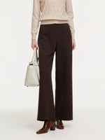 Adjustable Waist Straight Wide Leg Women Pants GOELIA