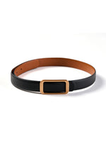 Minimalist Reversible Women Leather Belt GOELIA