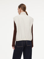 [Preview] Stand Collar Padded Women Zip-Up Vest GOELIA