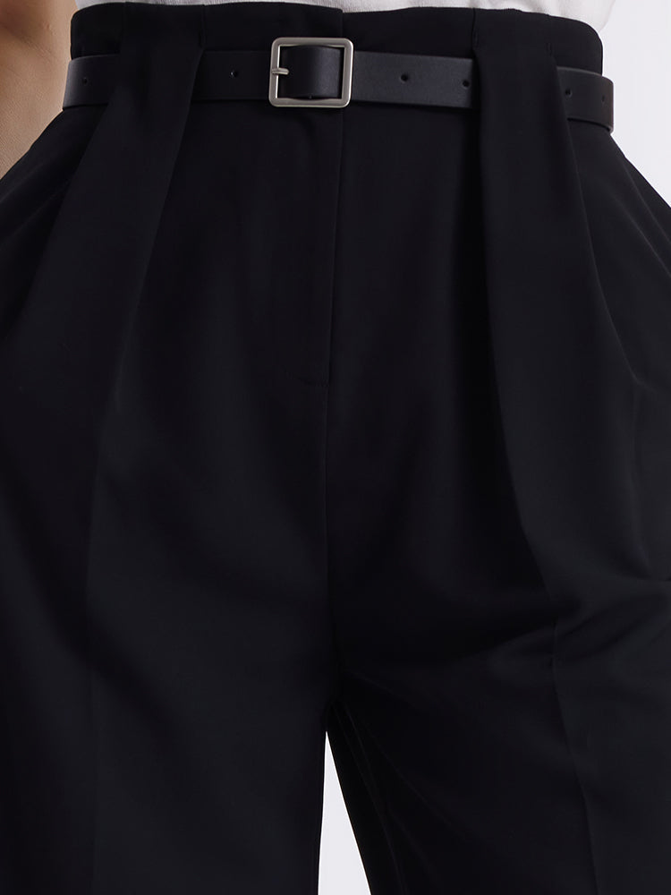 womens dress pants with tie belt