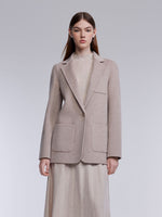 [Preview] Cashmere Wool Blend Double-Faced Women Blazer GOELIA
