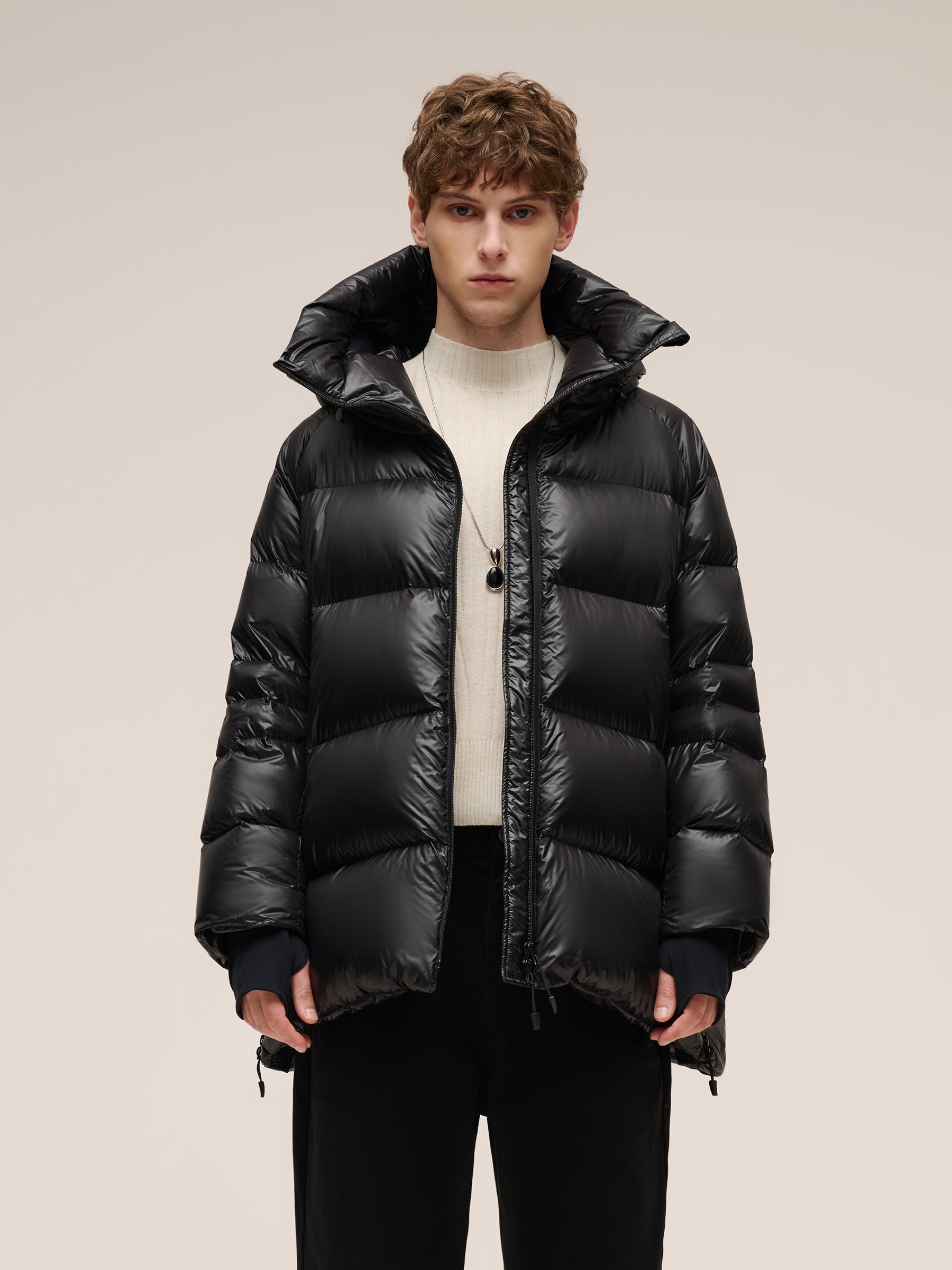 [Preview] Waterproof And Windproof Unisex Hooded Goose Down Jacket GOELIA