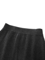 Wool Blend Back Slit Women Knit Skirt GOELIA