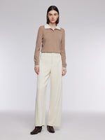 [Preview] Knitted Stretch Curved Leg Women Pants GOELIA
