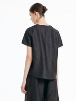 Xiang Yun Silk Short Sleeve Woven T-shirt GOELIA