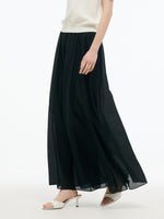 Tencel Blend Elastic Waist Women Culottes GOELIA