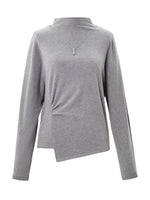 [Preview] Double-Faced Brushed Mock Neck Women Knit Top GOELIA