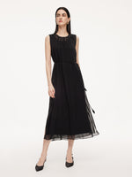 [Preview] 10MM Mulberry Silk Sleeveless Dress And 100% Acetate Sleeveless Dress Two-Piece Set GOELIA