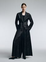 19MM Gambiered Canton Gauze Women Jacquard H-Line Blazer GOELIA