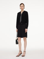 Machine Washable Wool Women Bermuda Shorts GOELIA