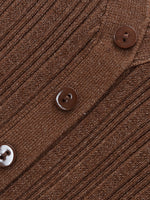 [Preview] Lyocell Blend V-Neck Women Glittering Knit Top GOELIA