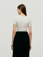 Tencel-Acetate Blend Women Knit Top GOELIA