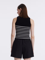 Acetate Cotton Knitted Striped Tank Top GOELIA