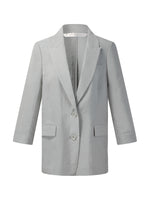 Triacetate Blend H-Line Women Blazer GOELIA