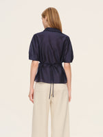 Tencel Blend Twist Front Women Blouse GOELIA