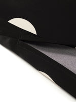 Acetate Polka Dots Printed Spaghetti Strap Women Midi Dress With Rose Belt GOELIA