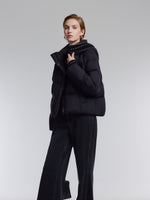 [Preview] Knit-Spliced Hooded Goose Down Jacket GOELIA