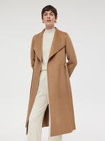 Cashmere Lapel Women Overcoat GOELIA