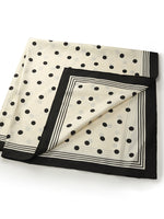 Polka Dots Printed Pure Silk Scarf GOELIA