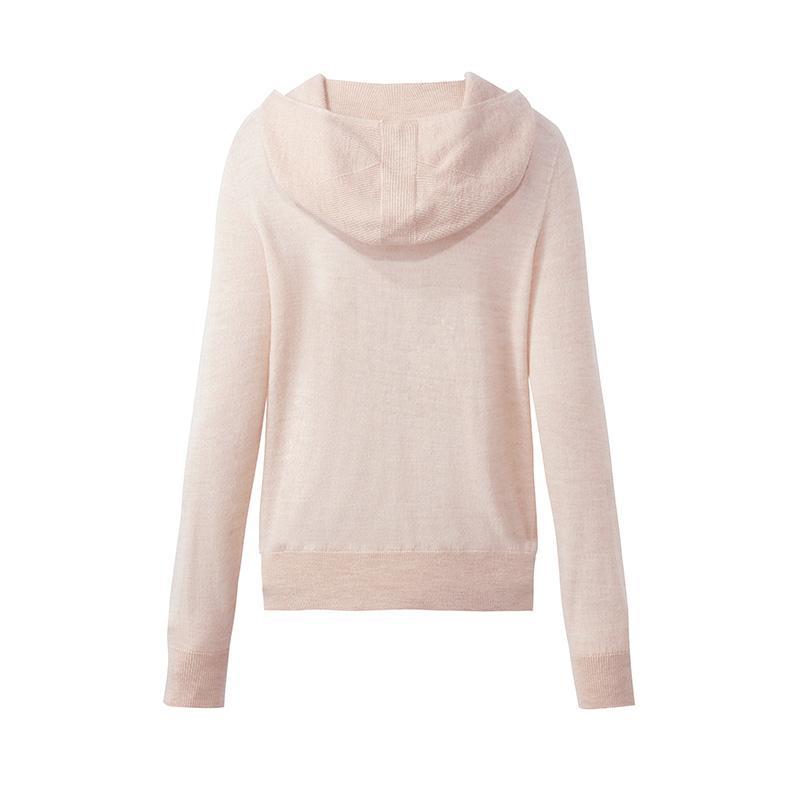 Seamless Hooded Wool Sweater GOELIA