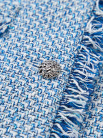 Tweed Fringe Trim Women Jacket GOELIA