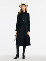 Crop Jacket With Flaps And Half Skirt Two-Piece Suit GOELIA