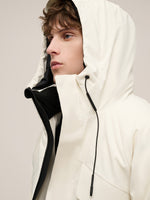 Drawstring Waist Unisex Hooded Goose Down Coat GOELIA