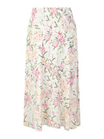 19MM Mulberry Silk Floral Print Women Skirt GOELIA