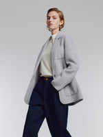 [Preview] Yak Silk Wool Blend Double-Faced Women Blazer GOELIA