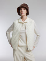 [Preview] Wool Blend Women Zip-Up Vest GOELIA