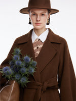 Cashmere Wool Double-Faced Women Wrap Overcoat GOELIA