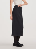 Back Slit Column Women Knit Skirt GOELIA