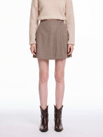 Washable Cashmere Merino Wool Blend Women Skirt GOELIA
